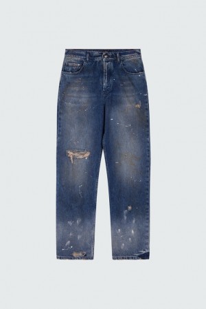 Barrow Paint effect denim Donna Jeans Blu | 468109-OZF