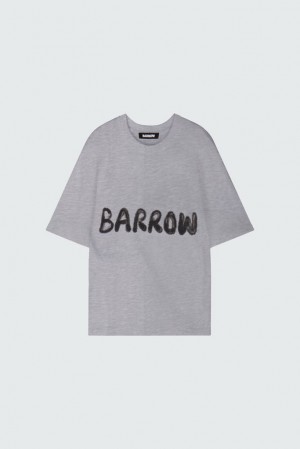 Barrow with print Uomo Magliette Marroni | 458209-AQS