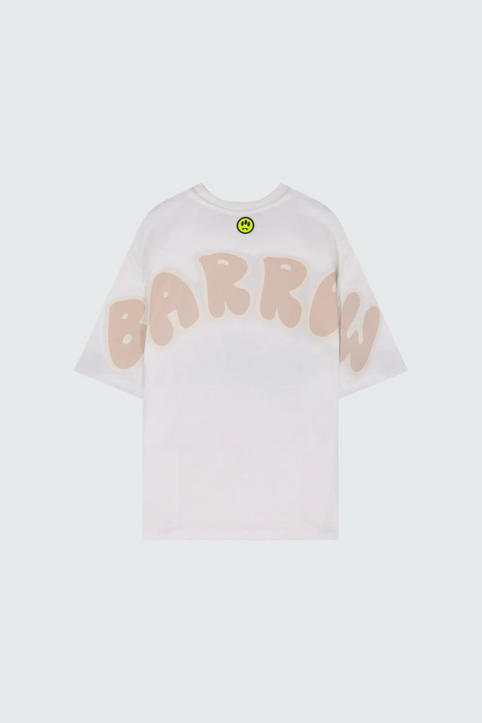 Barrow Bubble Lettering Uomo Magliette Bianche | 627048-GAT