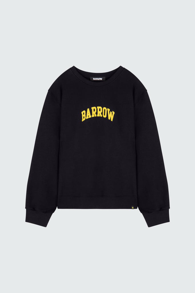 Barrow Crewneck with Print Uomo Felpe Nere | 578490-DTC