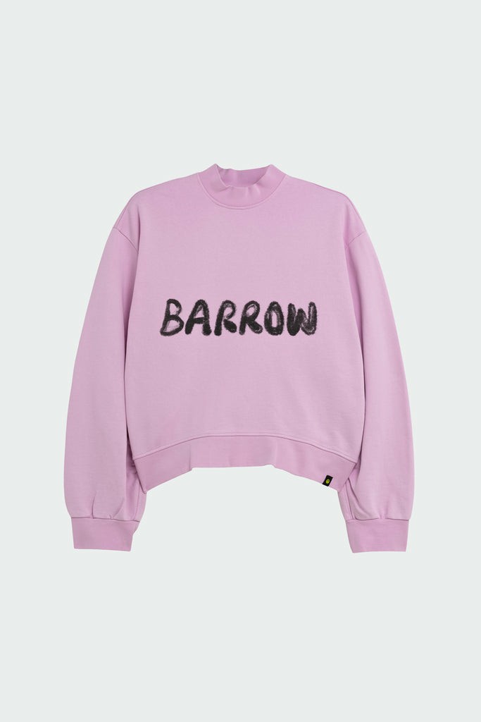 Barrow Cropped with Print Donna Felpe Nere | 521470-ZMS