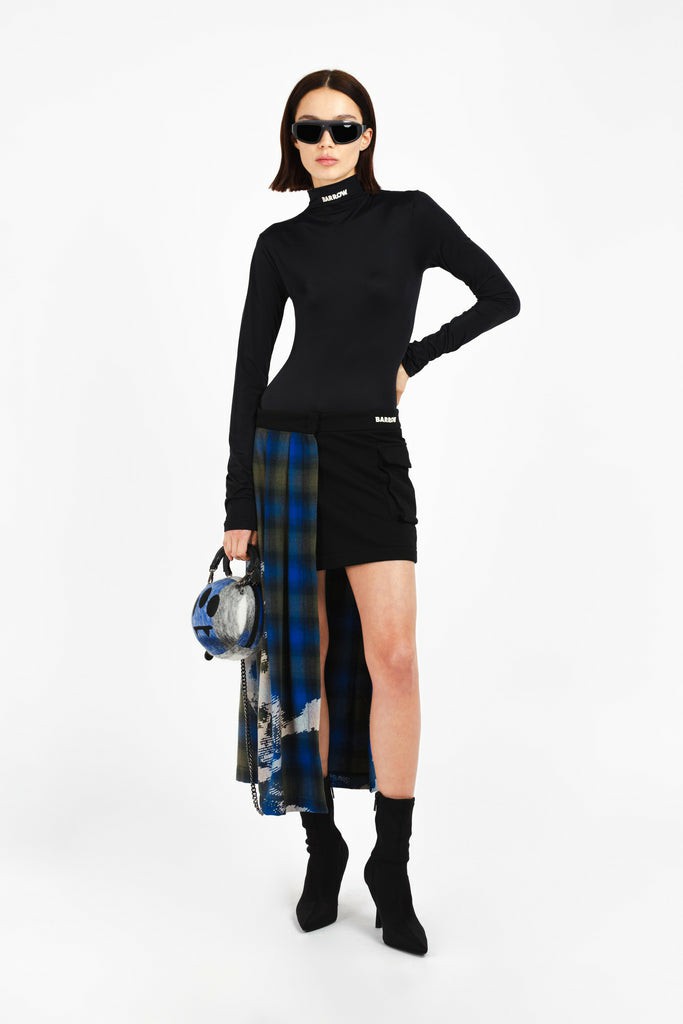 Barrow Half Kilt Skirts In Check Donna Gonne Blu | 307582-GRW