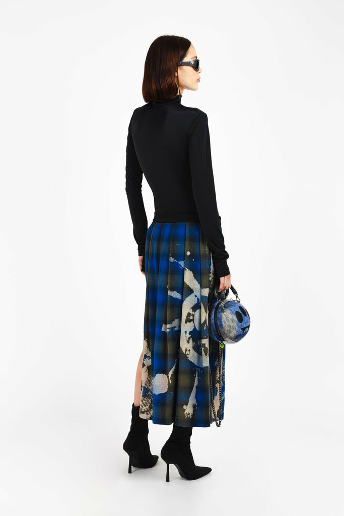 Barrow Half Kilt Skirts In Check Donna Gonne Blu | 307582-GRW