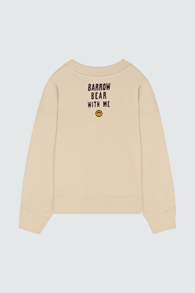 Barrow Iconic Teddy Crewneck Uomo Felpe Marroni | 682475-NDG