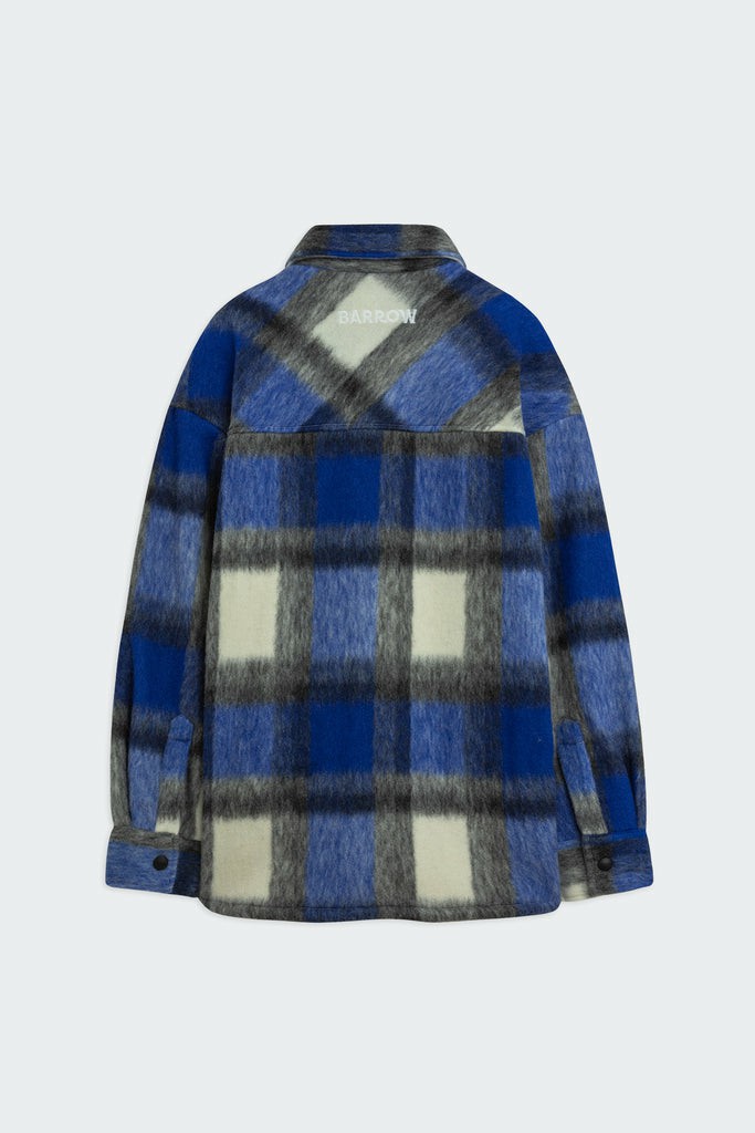 Barrow Jacket in Cloth Check Uomo Giacche Blu | 823964-VGF